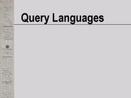 Query Languages