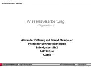 Alexander Felfernig und Gerald Steinbauer
