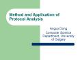 Method and Application of Protocol Analysis PowerPoint PPT Presentation