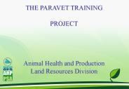 The PARAVET Training Project