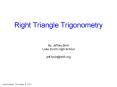 Right Triangle Trigonometry PowerPoint PPT Presentation