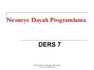 Nesneye Dayali Programlama