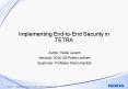 Implementing End-to-End Security in TETRA PowerPoint PPT Presentation