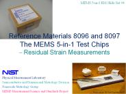 MEMS Test Working Group