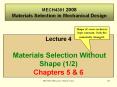 MECH4301 2008        Materials Selection in Mechanical Design PowerPoint PPT Presentation