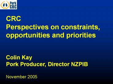 Environmental Management System in the Pork Industry