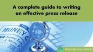 A complete guide to writing an effective press release