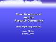 Game Development and the Research Community  How might they overlap? PowerPoint PPT Presentation