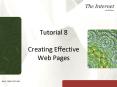 Tutorial 8 Creating Effective Web Pages PowerPoint PPT Presentation