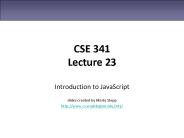 CSE 341 Lecture 23
