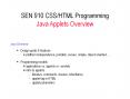 Java Applets PowerPoint PPT Presentation