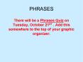 PHRASES PowerPoint PPT Presentation