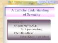 A Catholic Understanding   of Sexuality PowerPoint PPT Presentation
