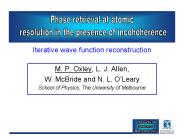 M. P. Oxley, L. J. Allen,