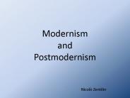 Modernism and Postmodernism