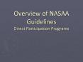 Overview of NASAA Guidelines Direct Participation Programs PowerPoint PPT Presentation