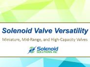 Solenoid Valve Versatility