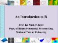 An Introduction to R PowerPoint PPT Presentation