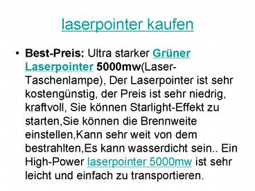 laserpointer 5000mw kaufen suggestion