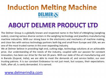 Mini induction Melting Machine