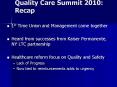 Quality Care Summit 2010: Recap PowerPoint PPT Presentation