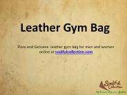 Leather Gym Bag