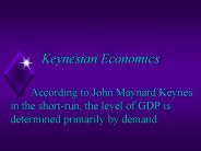 Keynesian Economics