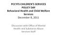PCCYFS CHILDREN PowerPoint PPT Presentation