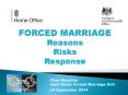 FORCED MARRIAGE Reasons Risks Response PowerPoint PPT Presentation