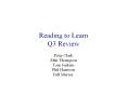 Reading to Learn Q3 Review PowerPoint PPT Presentation