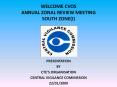 WELCOME CVOS ANNUAL ZONAL REVIEW MEETING SOUTH ZONE(I) PowerPoint PPT Presentation
