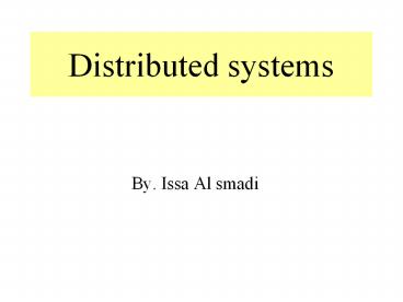 Distributed systems presentation | free to view