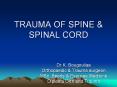 TRAUMA OF SPINE PowerPoint PPT Presentation