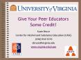 Give Your Peer Educators Some Credit! PowerPoint PPT Presentation