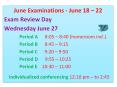 June Examinations - June 18  PowerPoint PPT Presentation