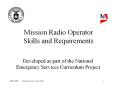 Mission Radio Operator Skills and Requirements PowerPoint PPT Presentation