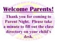Welcome Parents! PowerPoint PPT Presentation