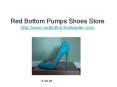 Red Bottom Shoes Online