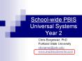 School-wide PBIS Universal Systems Year 2 PowerPoint PPT Presentation