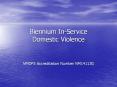 Biennium In-Service Domestic Violence PowerPoint PPT Presentation