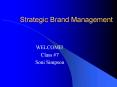 Strategic Brand Management PowerPoint PPT Presentation