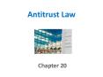 Antitrust Law PowerPoint PPT Presentation