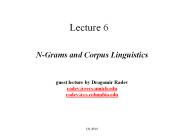 N-Grams and Corpus Linguistics