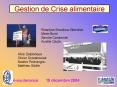 Gestion de Crise alimentaire PowerPoint PPT Presentation