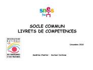 SOCLE COMMUN LIVRETS DE COMPETENCES