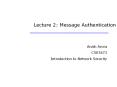 Lecture 2: Message Authentication PowerPoint PPT Presentation