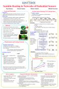 Scalable Routing in Networks of Embedded Sensors PowerPoint PPT Presentation