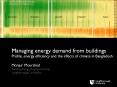 Managing energy demand from buildings Profile, energy efficiency and the effects of climate in Bangladesh PowerPoint PPT Presentation
