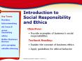 Introduction to Social Responsibility and Ethics PowerPoint PPT Presentation