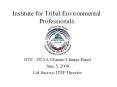 Institute for Tribal Environmental Professionals PowerPoint PPT Presentation